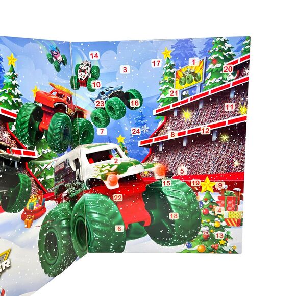 Monster Jam 2025 Advent Calendar 1:72 Scale HTF Limited Holiday Christmas - Picture 3 of 7